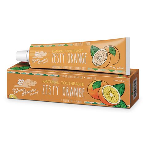 Zesty Orange Natural Toothpaste Natural Toothpaste All Natural