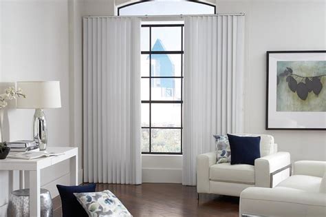 Vertical blinds have been around for a long time. WHITE VERTICAL BLINDS - Lafayette SheerVisions white ...