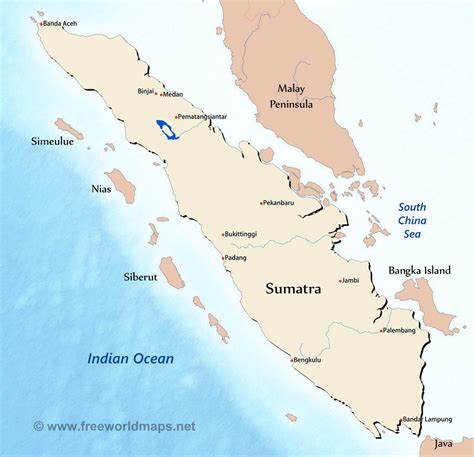 Java And Sumatra Map Indonesia Facts People And Points Of Interest