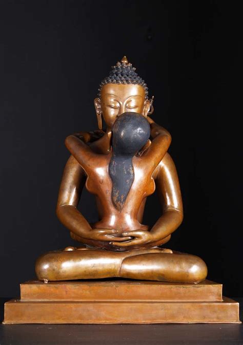 Sold Nepali Yab Yum Buddha Shakti Statue 23 1ns1 Hindu Gods