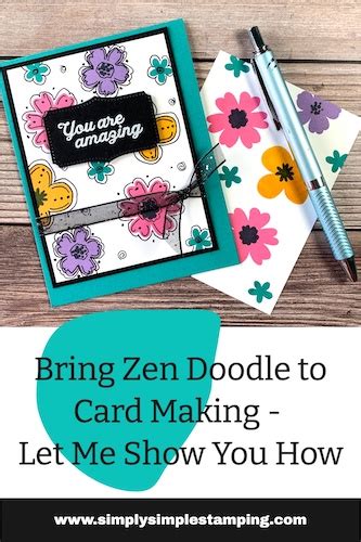 Zen Doodle On Cards How To Add Creative Fun To Your Handmade Cards