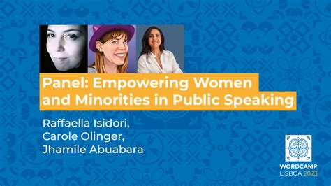 Panel Empowering Women And Minorities In Public Speaking Wordpresstv