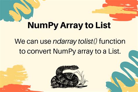 How To Convert A Numpy Array To List In Python Digitalocean Hot Sex Picture