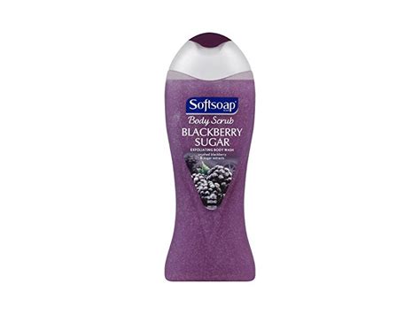 Softsoap Exfoliating Body Wash Blackberry Sugar Scrub 15 Ounce