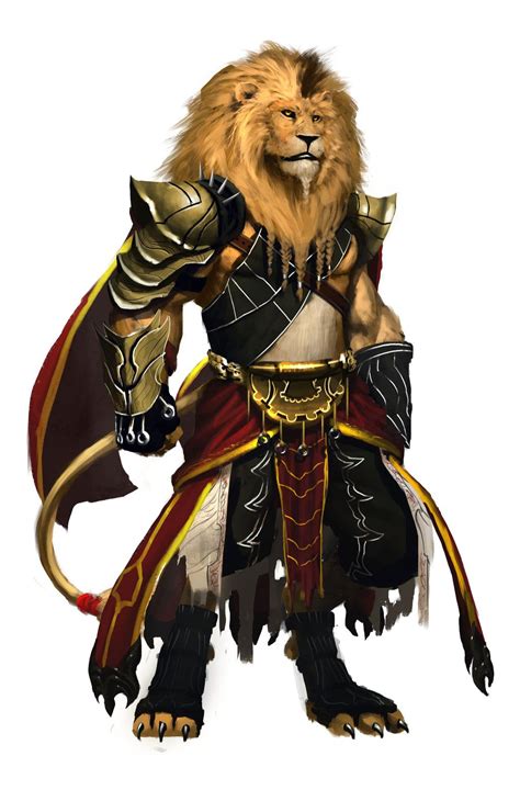Lion Warrior 1 Character Art Character Portraits Fantasy Warrior