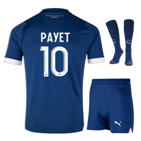 Maillot Kit Enfant OM 2023 2024 Extérieur Payet Foot Dealer