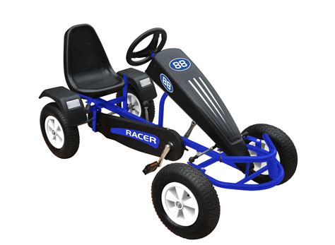Duplay Velocity Kids Mega Large Ride On Pedal Go Kart Blue Ebay