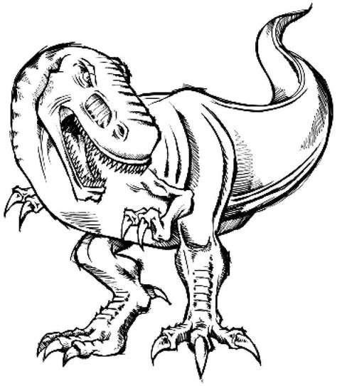 Jurassic Park Coloring Pages T Rex At Getdrawings Free Download