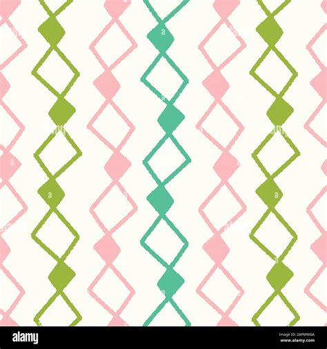 Abstract Diamond Stripe Seamless Repeat Pattern Vector Geometric