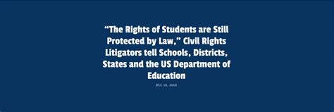The Rights Of Students Are Still Protected By Law Civil Rights