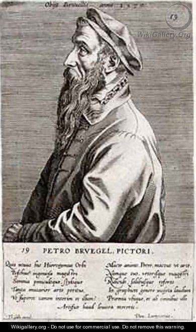Portrait Of Pieter Brueghel The Elder Theodor Galle