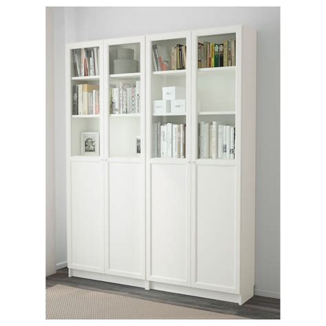 Billy Oxberg Bookcase White 160x30x202 Cm Ikea