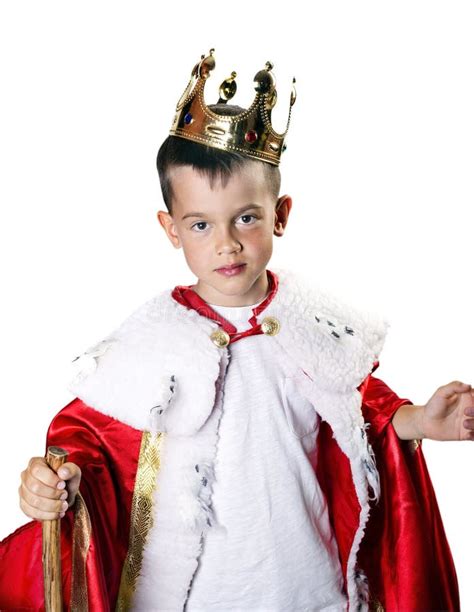 Boy In Costume Of The King Stock Photo Image Of Portrait 96559608