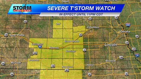 Severe Thunderstorm Watch In Effect Tuesday Night