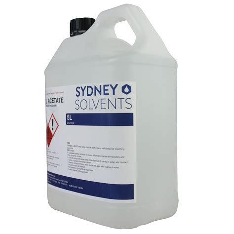 Ethyl Acetate 5 Litre Sydney Solvents