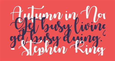 Autumn In November Free Font What Font Is
