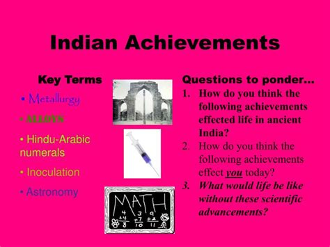 Ppt Indian Achievements Powerpoint Presentation Free Download Id