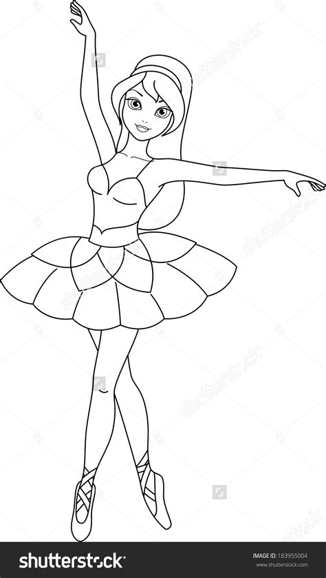 Ballerina Coloring Pages For Kids At Getdrawings Free Download