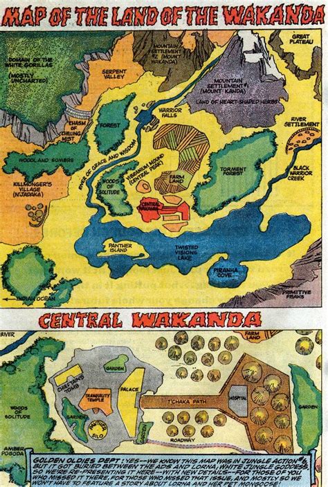 The latter map is closer to the image of wakanda shown briefly during a news broadcast in captain i produced a clean version of this image in google maps. Map of Wakanda, Official Handbook of the Marvel Universe # ...