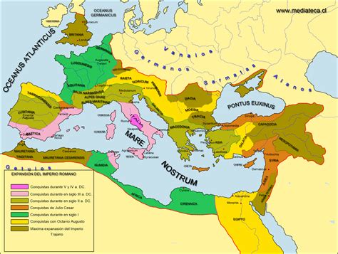 Tu Viaje Del Tiempo El Imperio Romano Imperio Romano Mapa Del