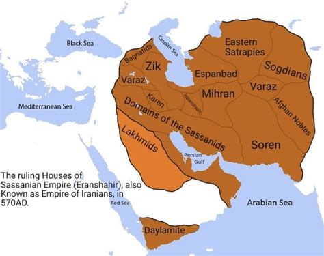 Sassanid Empire Map Haritalar Coğrafya