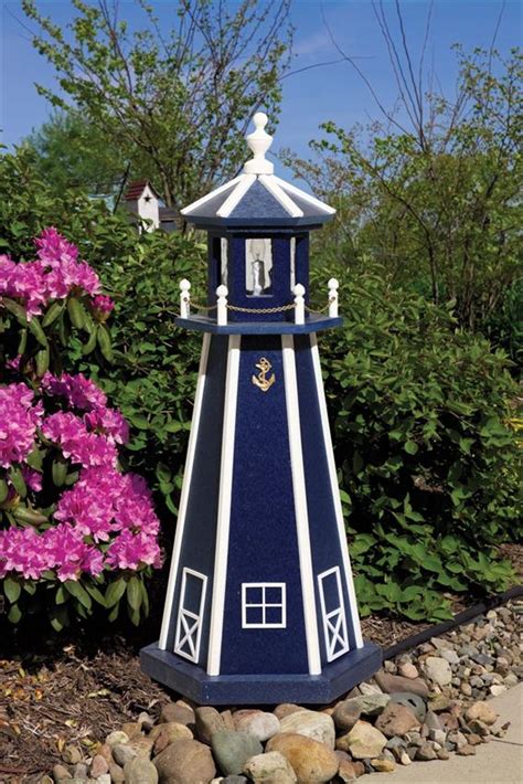 Basically, anyone who is interested in building with wood can learn it successfully with the help of free woodworking . Awesome Garden Lighthouse #5 Amish Poly Garden Lighthouse ...