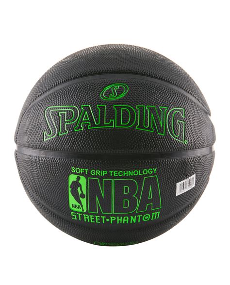 Spalding Nba Street Phantom Black And Neon Green Outdoor Basketball
