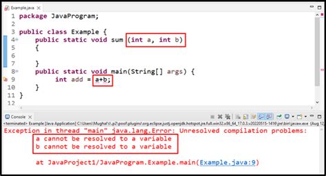 How To Fix Java Cannot Be Resolved To A Variable Error
