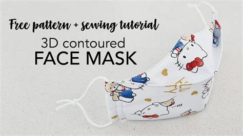 3d face mask pattern pdf free. FREE PATTERN - Good Fit No Gap 3D Contoured Face Mask ...