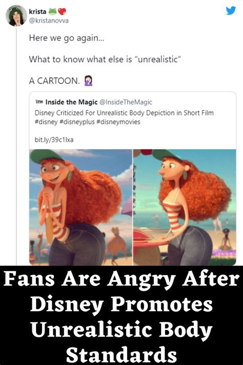 An Animated Character With The Caption That Reads Fans Are Angry After Disney Promotes