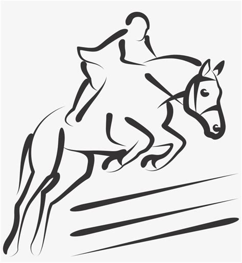 Horse Riding Horse Jumping Silhouette Png Png Image Transparent Png