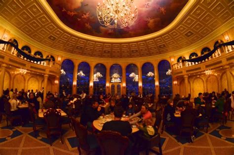 The be our guest dining room features two rooms out of the movie and a third inspired by great moments from the film. Dinner at Be Our Guest Restaurant - The New Fantasyland ...