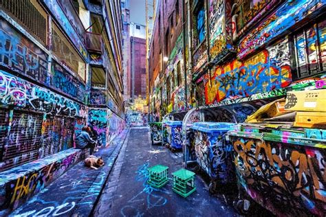 Street Art Wall Art Graffiti Artwork Melbourne Print Color Etsy