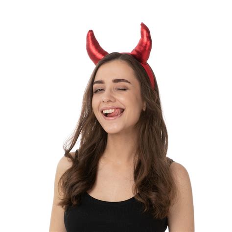 Red Devil Horns On Headband Fancy Dress Costume Halloween Etsy