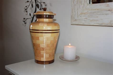 Custom Wooden Cremation Urn For Human Ashes Artistic Etsy