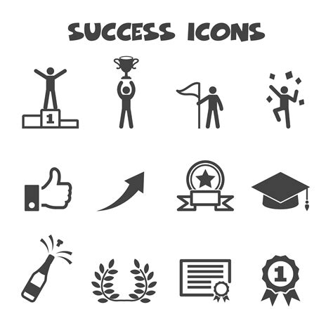 Success Icons Symbol 672992 Vector Art At Vecteezy