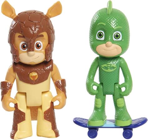 Pj Masks Pack De 2 Figuras Gekko Y Armadylan Bandai 95266 Color