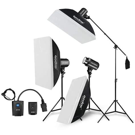 Godox E300 Strobe Studio Flash Light Kit 900w Photographic Lighting