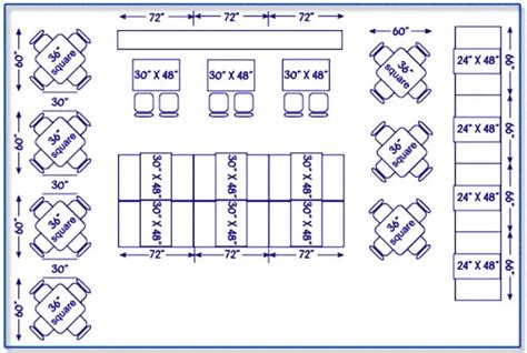 Design And Specs Center Restaurant Seating Layout Guidelines