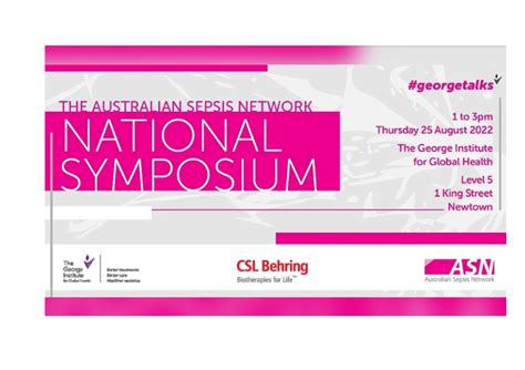 Australian Sepsis Network National Symposium Aug Sepsis Australia