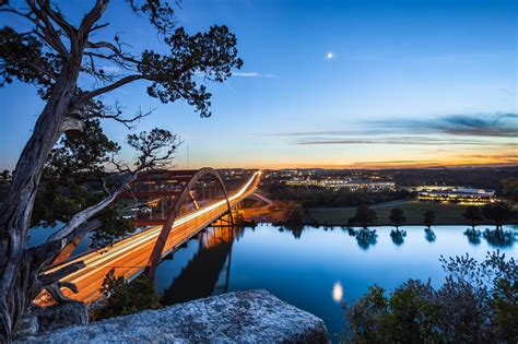 Pennybacker Bridge Sunset Austin Texas Oc 2048x1365 Wallpaper