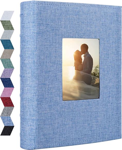Vienrose Photo Albums 6x4 300 Pockets Linen Frame Cover With Memo Areas Photobook Large Capacity