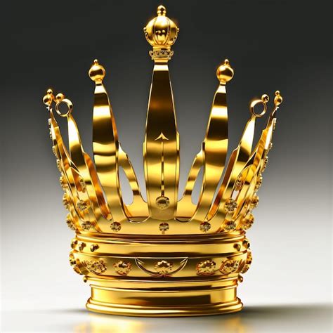 Premium Ai Image Golden Crown