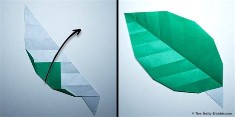How To Make An Origami Leaf The Daily Dabble