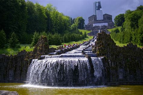 Waterfalls The Hercules In Kasselgermany By Credit00 Flickr