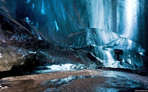 N Ice Light Show Stunning Ice Caves Creates Incredible
