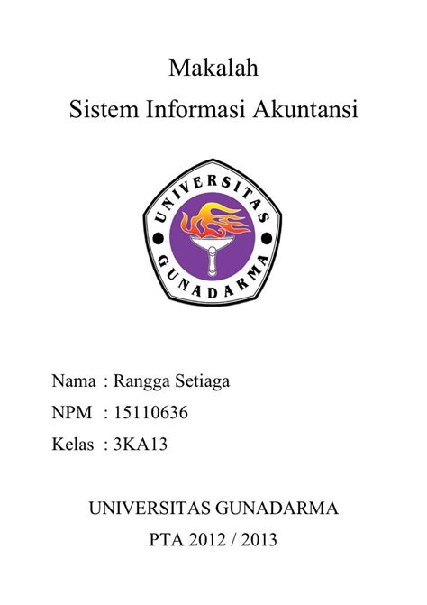 Contoh Makalah Gunadarma - Download Contoh Lengkap Gratis ️
