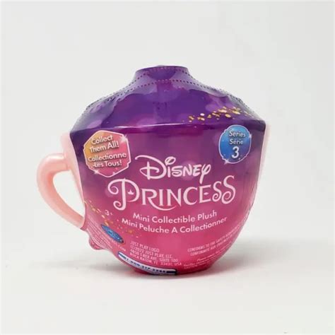 Disney Princess Mini Collectible Plush Tea Cup Series 3 New A2 14