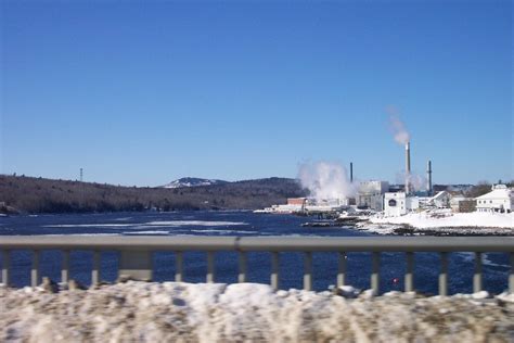 Public Domain Picture The Paper Mill At Bucksport From The Bucksport