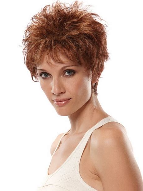 Spiral perm short hairstyles are also suitable for women with short hair. Short spikey hairstyles for women
